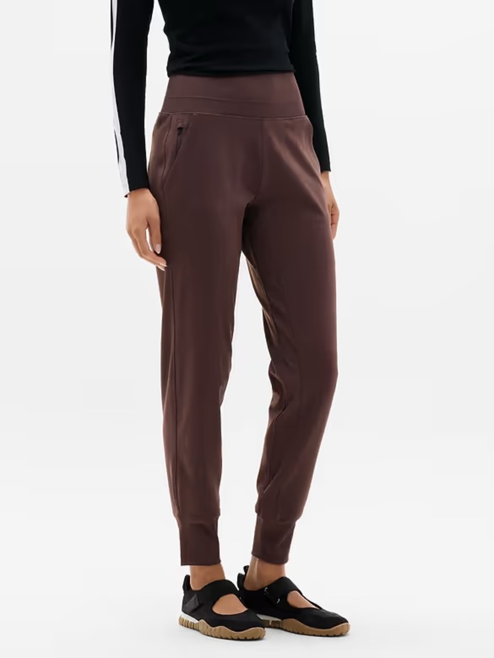 Athleta Venice High Rise Jogger – Brown – Small Petite